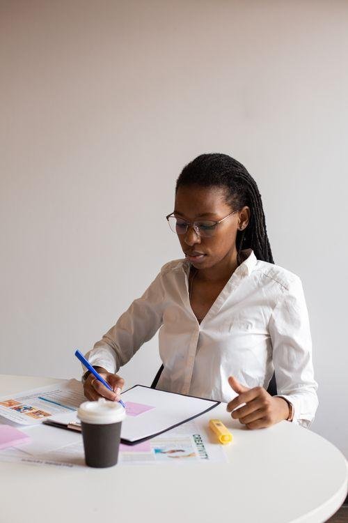 Policy analyst reviewing regional trade research
